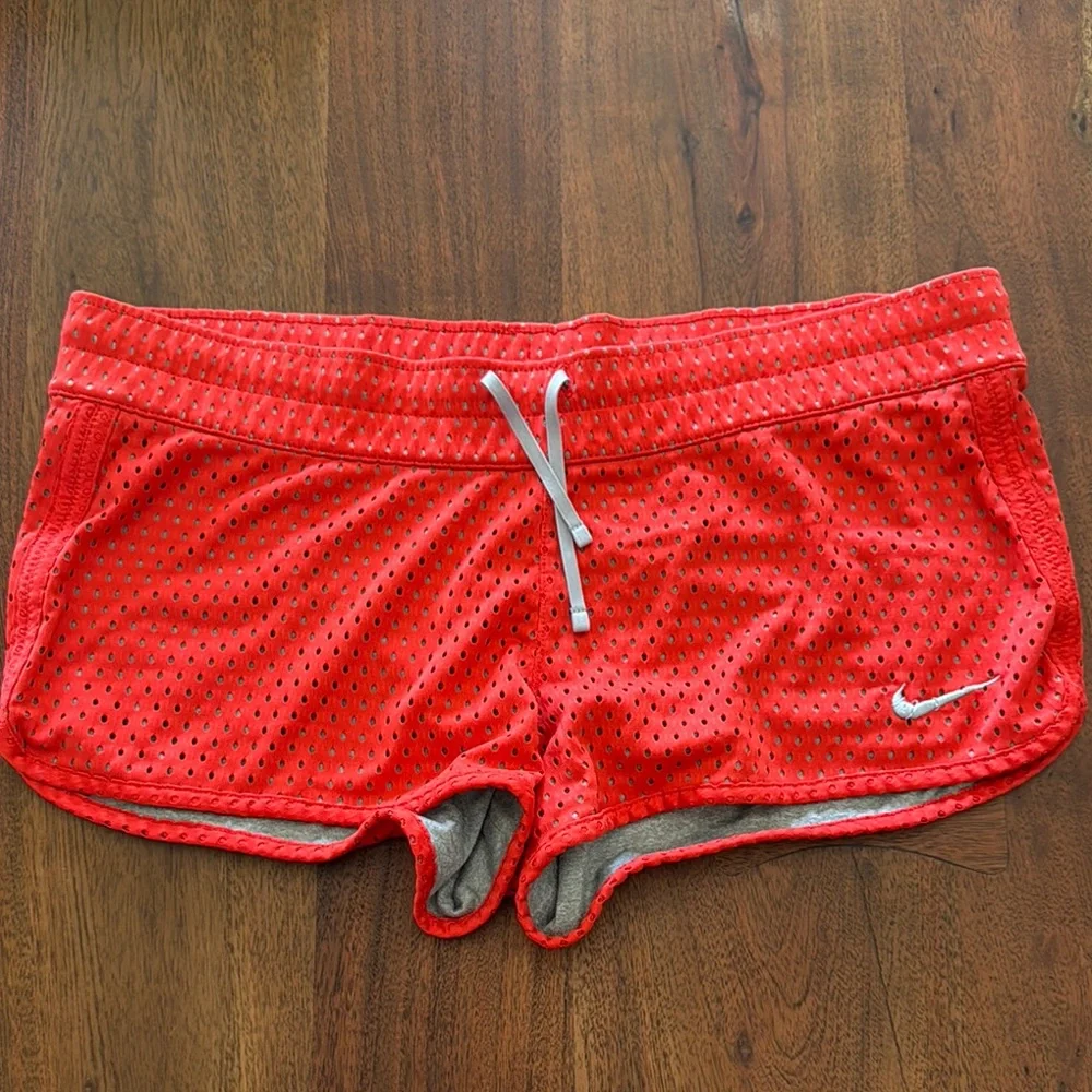 Nike Women's Athletic Shorts - Red, Black, Green - Picture 2 of 16